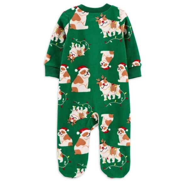 Carter's Child of Mine Baby and Toddler Holiday One-Piece Pajamas 0-3m - Picture 2 of 5